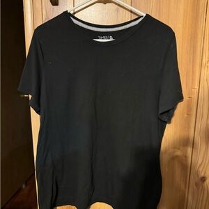 Time and Tru Black Short Sleeve Men's Tee